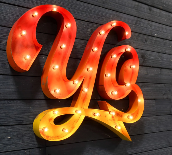 Marquee Light up Letters for Wedding Custom Giant logo Signage 4ft Led Number Large Bulb love Signs for Outdoor