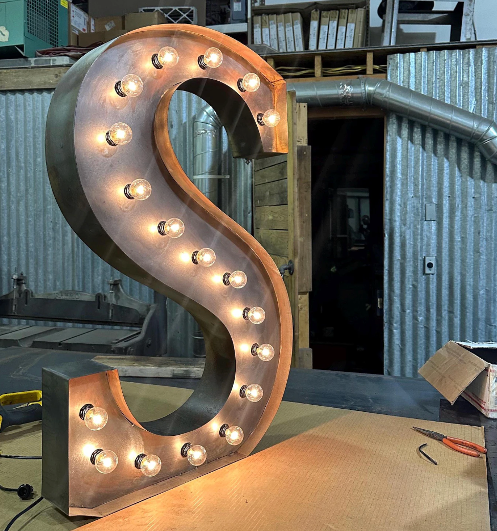 Marquee Light up Letters for Wedding Custom Giant logo Signage 4ft Led Number Large Bulb love Signs for Outdoor