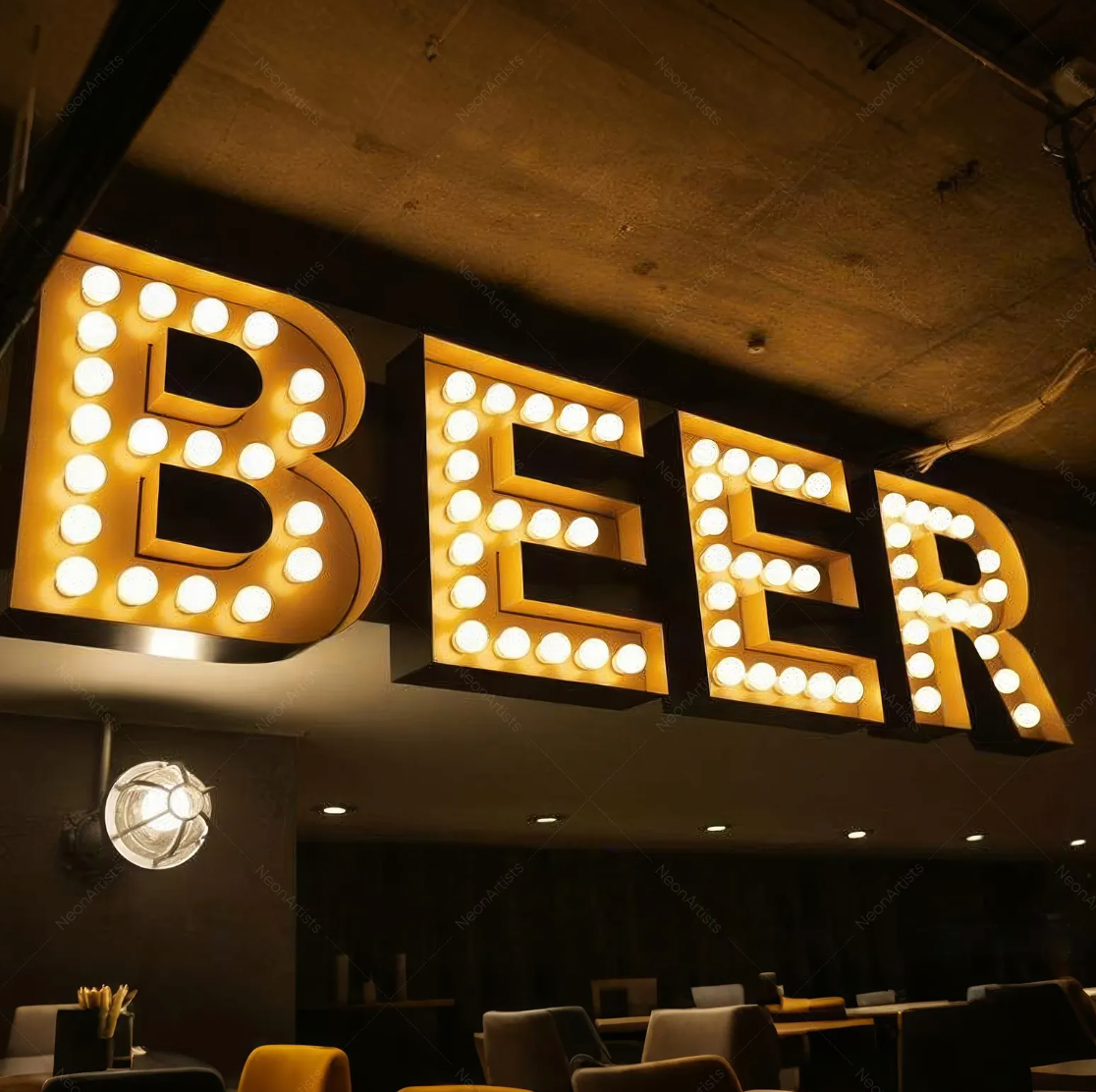 Marquee Light up Letters for Wedding Custom Giant logo Signage 4ft Led Number Large Bulb love Signs for Outdoor
