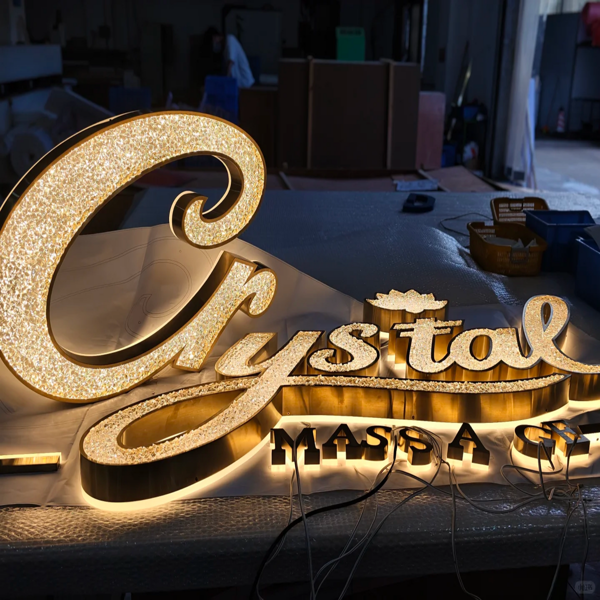 Custom LED Signboard Letter Sign Illuminated Outdoor Store Signage Advertising Board Shop Logo Backlit Sign